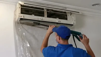 تنظيف مكيفات في العين
